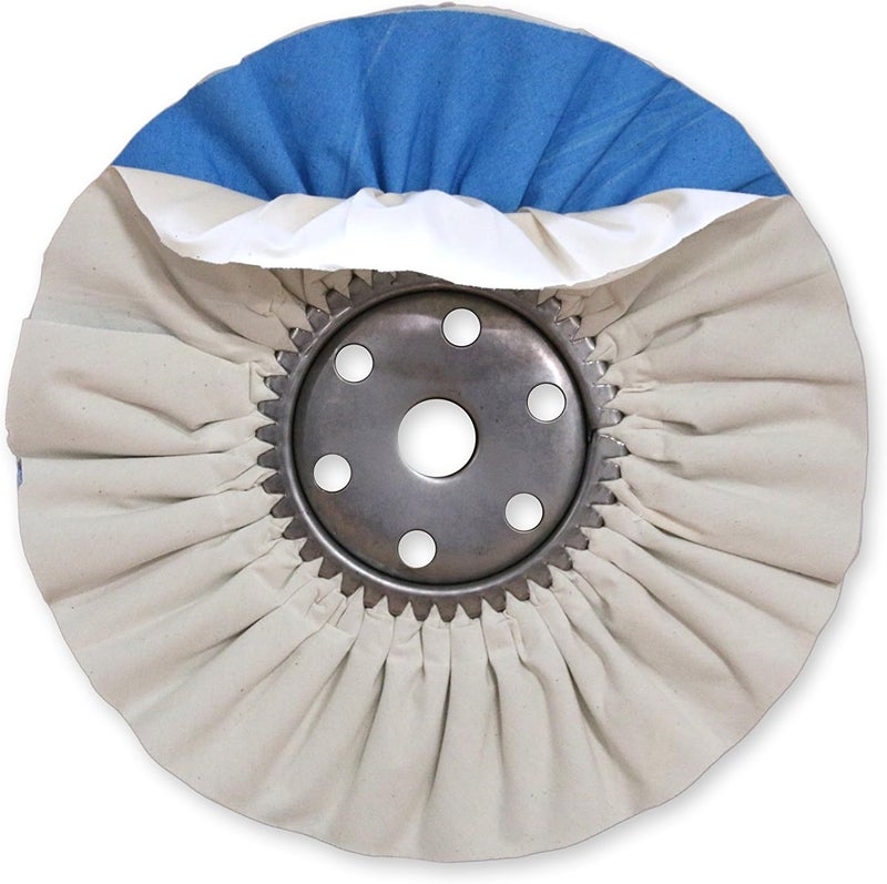 Products AWW 58-8 SS White Blue Super Shine Buffing Wheel